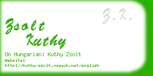 zsolt kuthy business card